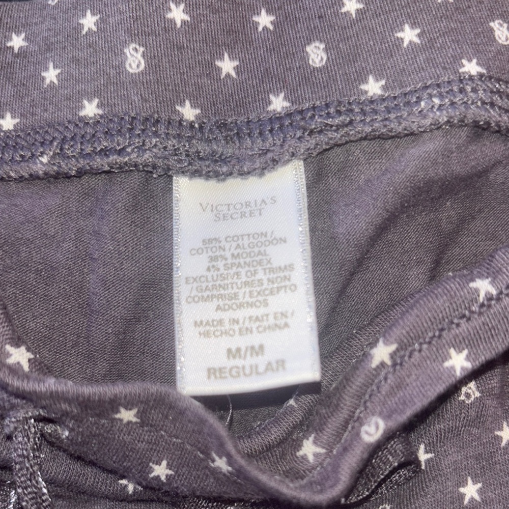 Victoria's Secret Gray Starry Pajama Set